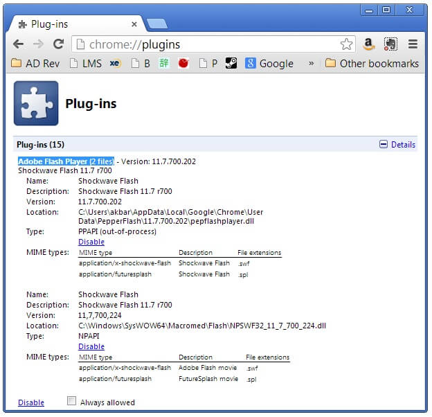 shockwave flash plugin unresponsive