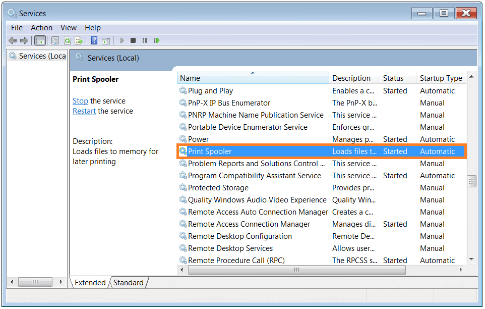 Windows 10 - Print Spooler - Administrative Tools - Services -- WindowsWally