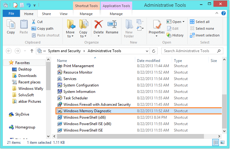 Memory_Management - Control Panel - Administrative Tools - Windows Memory Diagnostic -- Windows Wally
