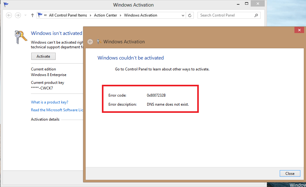 How To Fix Error 0x8007232b When Activating Windows 10 6019