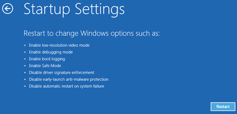 0xc000021a - Windows 10 - Startup Settings -- Windows Wally