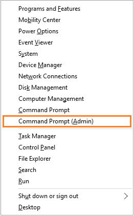 0x80070032 -- WIndowsKey+X - Command Prompt (Admin) - Windows Wally