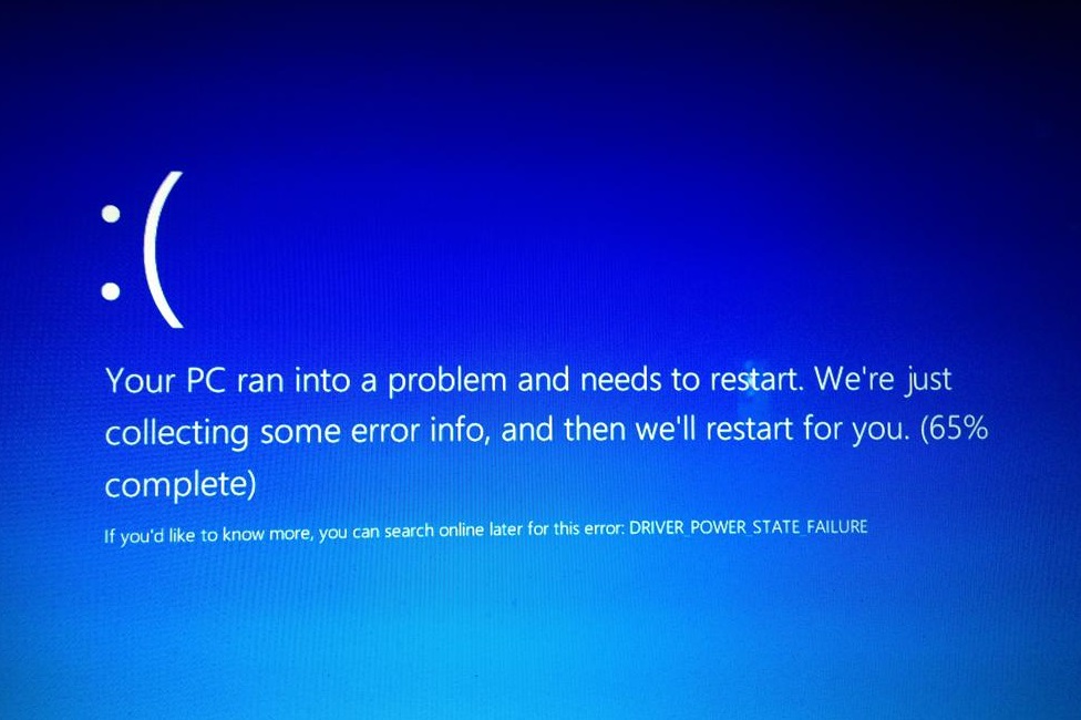 lenovo windows 10 driver power state failure repetetive crash nvidia