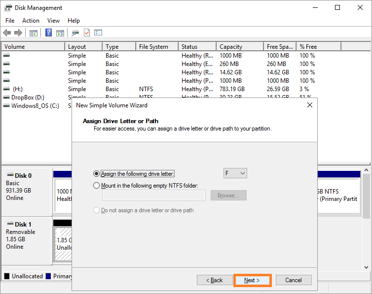 Disk manager -- format SD card - 4 - Windows Wally