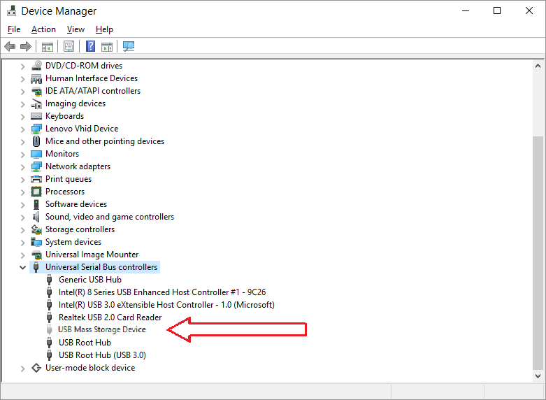 Windows 10 -- Device Manager - Universal Serial Bus controllers - Faded and Faded - Windows Wally