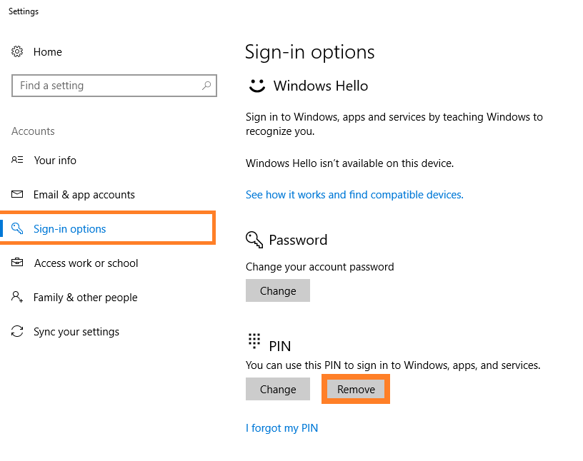 0x8009002d - Windows 10 - Set up PIN sign-in - Remove - Windows Wally